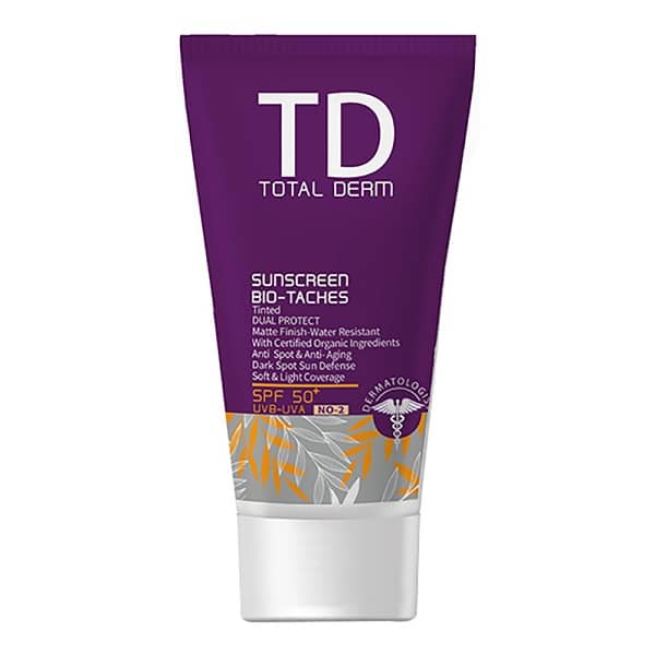ضدآفتاب رنگ متوسط مدل بایوتچ spf 50 توتال درم